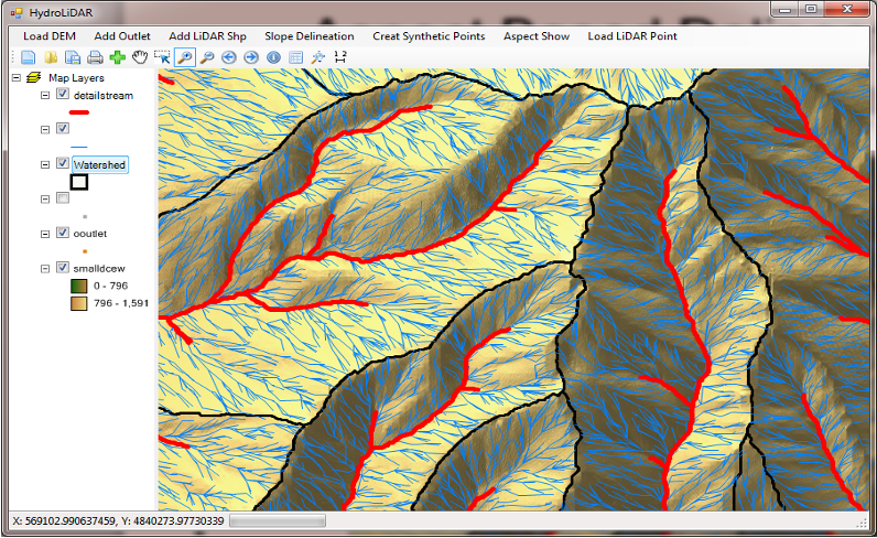 Hydrographic Analysis with LiDAR
